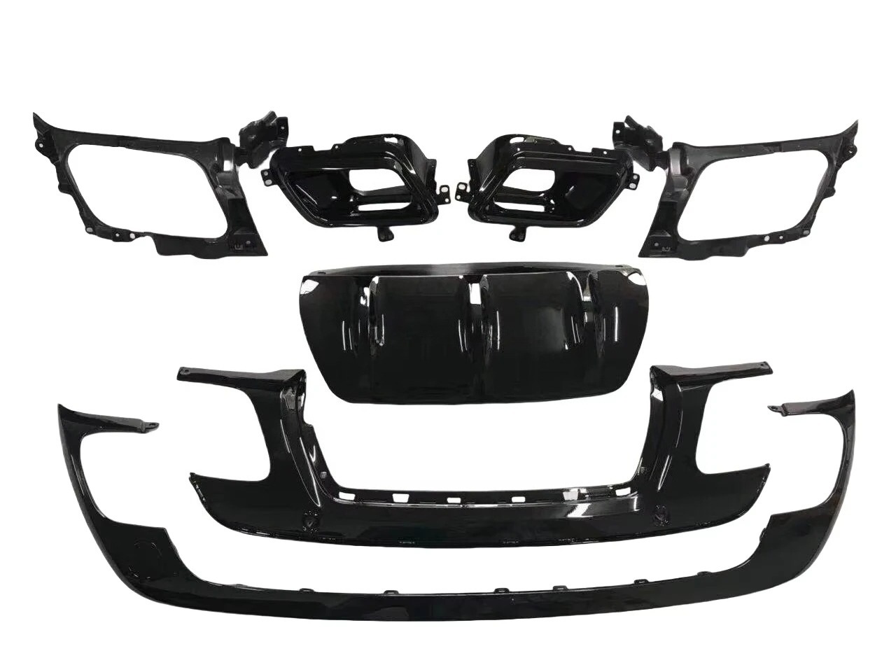 For RR Velar 2017- Base Upgrade to High Version Front and Rear Bumper Completely Body Kit